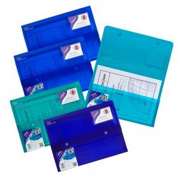 Snopake Polyplus Heavy Duty Wallet File A4 Assorted Pack of 5