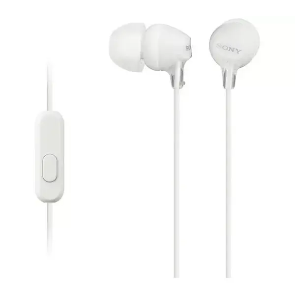 Sony MDR-EX15AP White Wired Earphones