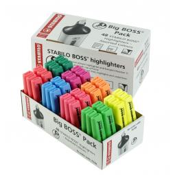 Stabilo Boss Chisel Tip Highlighters 8 colours Pack of 48