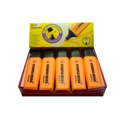 Stabilo Boss Highlighters Chisel Tip 2-5mm Line Orange Pack of 10