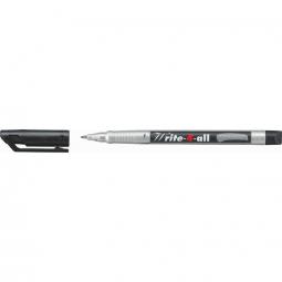 Stabilo Write 4 all Permanent Marker Pen Waterproof 0.7mm Black Pack of 10