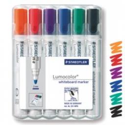 Staedtler Lumo Whiteboard Marker Bullet Tip Assorted Colors Pack of 6