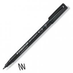 Staedtler Lumocolor OHP Pen Permanent Fine 0.6mm Black Pack of 10