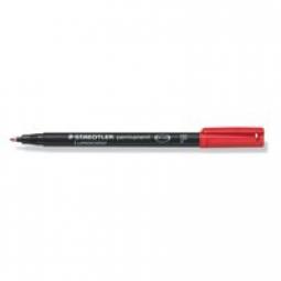Staedtler Lumocolor OHP Pen Permanent Fine 0.6mm Line Red (Pack 10) 318-2