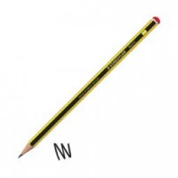 Staedtler Noris 2B Pencil 2mm Lead Black Yellow Pack of 12