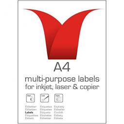 Stampiton A4 Labels 210 x 297mm 1 Per Sheet Pack of 100