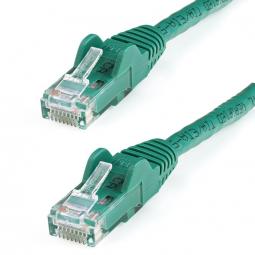 StarTech 100ft Green CAT6 Gigabit Ethernet 650MHz 100W PoE RJ45 UTP Network Patch Cable Snagless