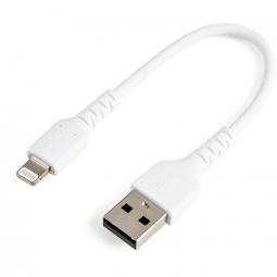 StarTech 15cm Durable USB A to Lightning Apple MFI Certified Cable White