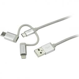 StarTech 1M 3 in 1 Lightening USB Cable