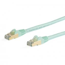 Startech 5m Aqua CAT6a RJ45 Ethernet STP Cable