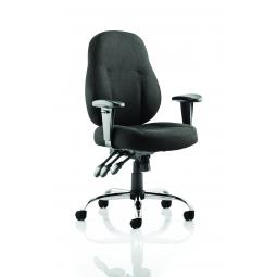 Storm Chair Black Fabric With Arms OP000127