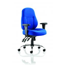 Storm Chair Blue Fabric With Arms OP000128