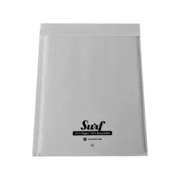 Surf All Paper Padded Mailing Envelopes Size G(4) - Internal Size 240mm x 330mm - White (Box 100) - SURFG4