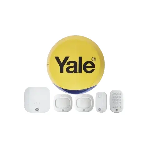 Yale Sync Family Smart Home Alarm 6 Piece Kit - Alarm Hub; External Siren; 1x Door / Window Contact; 2x PIR Motion Detector and Keypad