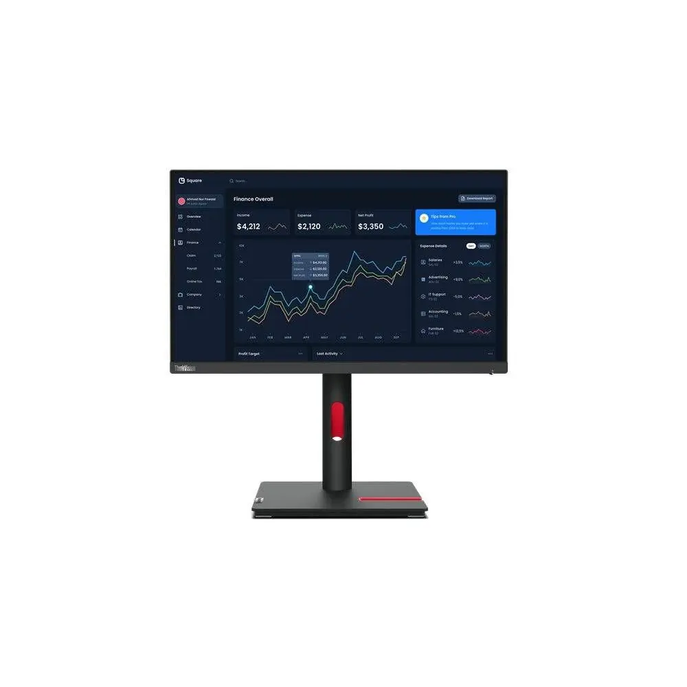 Lenovo ThinkVision T22i-30 21.5 Inch 1920 x 1080 Pixels Full HD IPS Panel HDMI VGA DisplayPort USB Montior