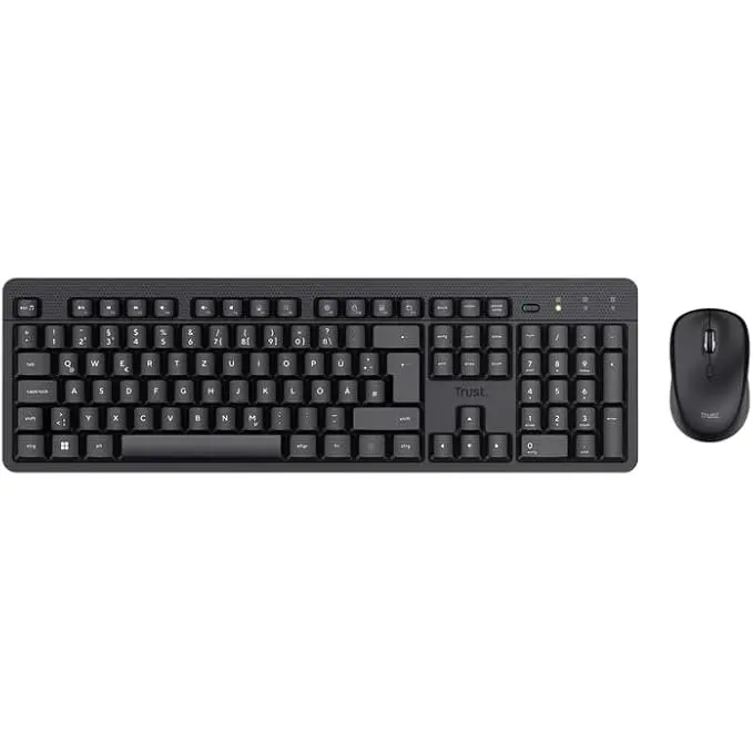 Trust TKM-360 RF Wireless QWERTY UK English Keyboard and 1600 DPI Mouse