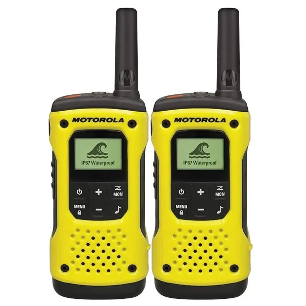 Motorola Talkabout TLKR-T92 H2O Waterproof 2-Way Walkie Talkies Twin Pack