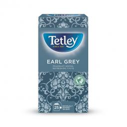 Tetley Earl Grey Tea Bags Individually Wrapped and Enveloped (Pack 25)