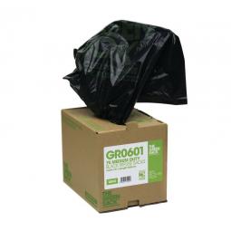 The Green Sack Medium Duty Refuse Sack Cube 737x965mm Black (Pack 75) 0703116