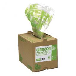 The Green Sack Medium Duty Refuse Sack Cube 737x965mm Clear Pack 75 0703119