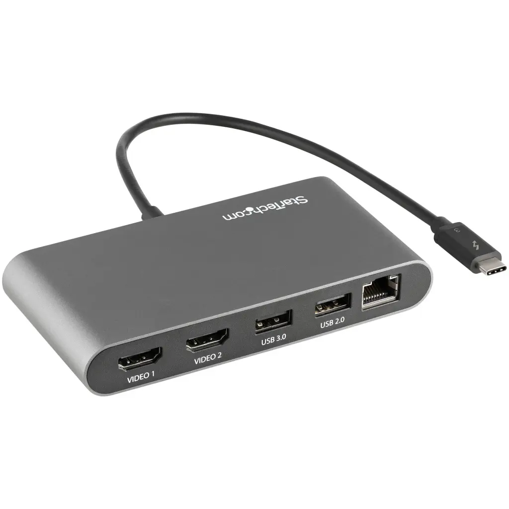 StarTech.com Thunderbolt 3 Mini Dock with Dual HDMI 4K