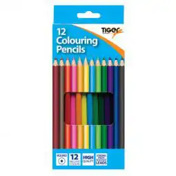 Tiger Box of 12 Full Length Colouring Pencils 301679