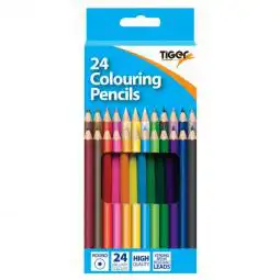 Tiger Box of 24 Full Length Colouring Pencils 301680