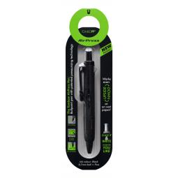 Tombow Ballpoint  AirPress Pen Full Black Barrel Black Pack of 1