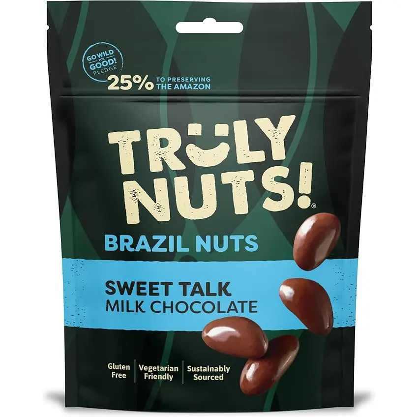 Truly Nuts Milk Chocolate Brazil Nuts One Tree planted for every purchase (Bag 120g) - 0401370