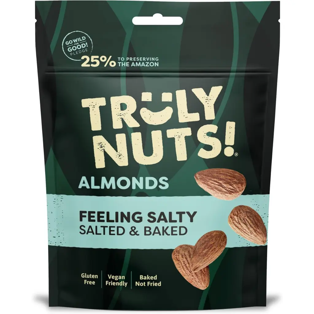 Truly Nuts Salted Almonds One Tree planted for every purchase (Bag 120g) - 0401372