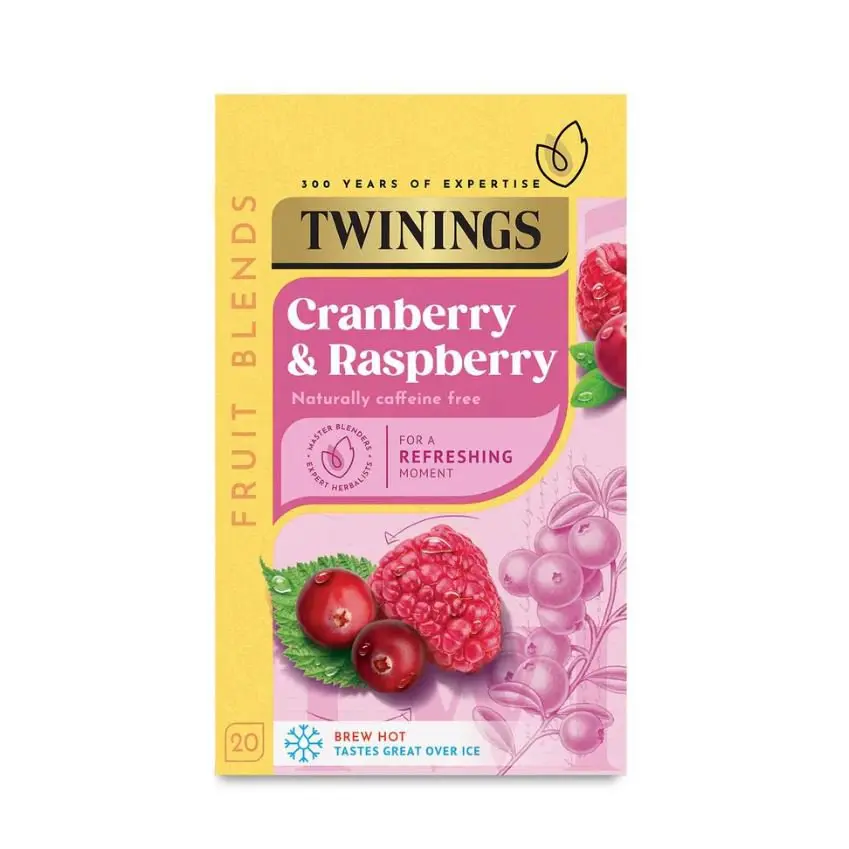 Twinings Raspberry & Cranberry Tea Bags (Pack 20) - 0403143