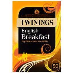 Twinings English Breakfast Tea 50 Envelopes