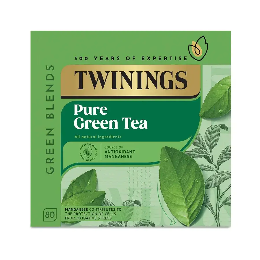 Twinings Pure Green Tea Loose Bags (Pack 80) - 0403322