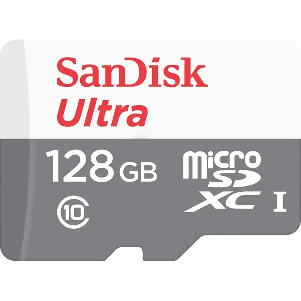 SanDisk Ultra 128GB Class 10 MicroSDXC Memory Card and Adapter