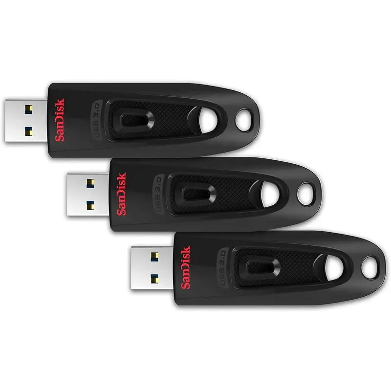 SanDisk Ultra 64GB USB 3.0 Flash Drives 3 Pack