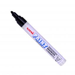 Uni Paint Marker Medium Bullet Tip Black Pack of 12