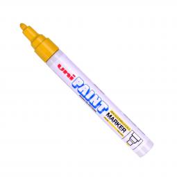 Uni Paint Marker Medium Bullet Tip Yellow Pack of 12