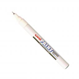 Uni Paint Marker PX-203 Extra Fine Bullet Tip White Pack of 12