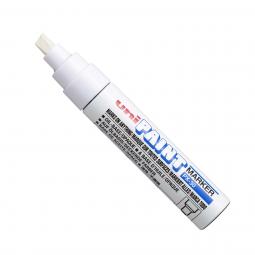 Uni Paint Marker PX-30 Broad Chisel Tip White Pack of 6