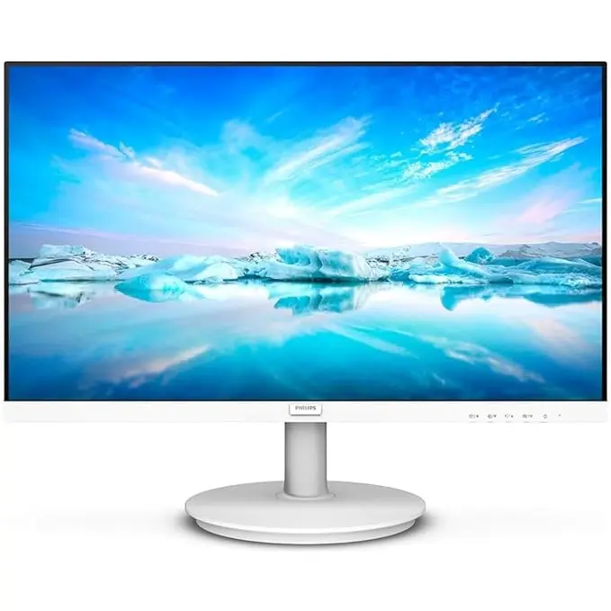 Philips V Line 241V8AW 23.8 Inch 1920 x 1080 Pixels Full HD IPS Panel HDMI VGA White Monitor