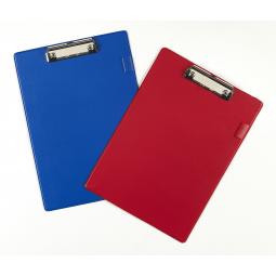 ValueX A4 PVC Clipboard with Metal Clip & Pen Holder Red
