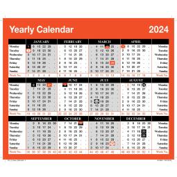 ValueX Calendar Year To View 2024 - YC1