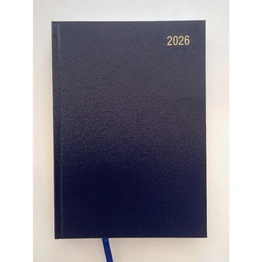 ValueX Desk Diary A5 Day To Page Appointment 2026 Blue - OFFICEA51A Blue