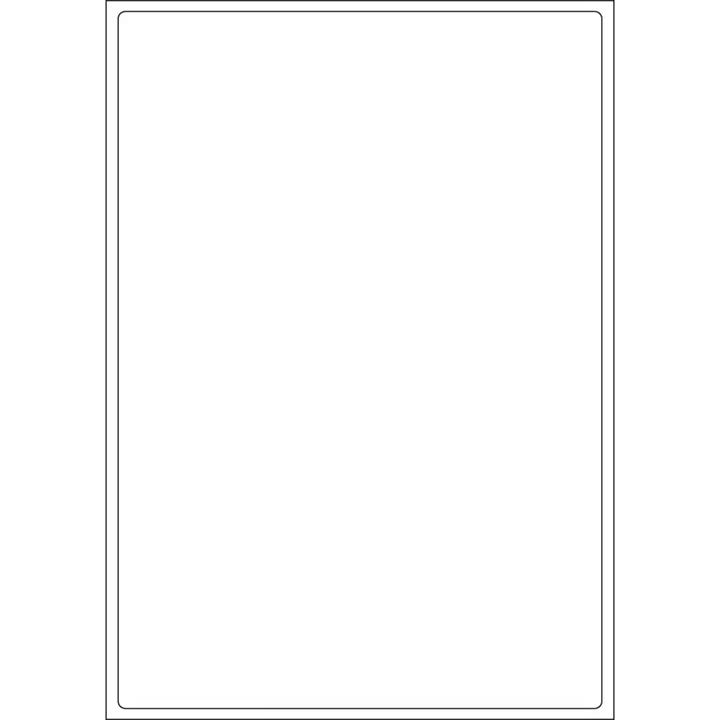 ValueX A4 Labels 199.6x289.1mm 1 Per Sheet Pack of 100