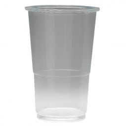 ValueX Plastic Half Pint Clear Plastic Glass Pack 50