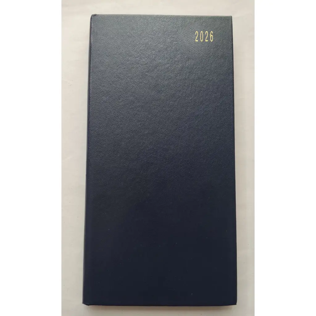 ValueX Slim Pocket Diary Week To View 2026 Blue - BUSSLIM1 Blue