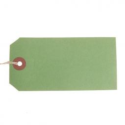 ValueX Strung Tag 120x60mm Green Pack1000