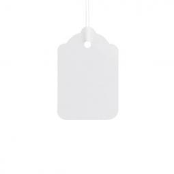 ValueX Strung Tag 37x24mm White Pack1000