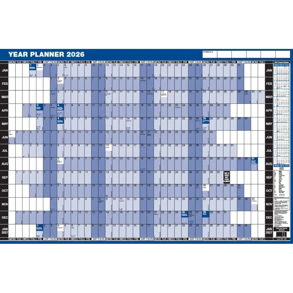 ValueX Year Planner Mounted 2026 - YPM