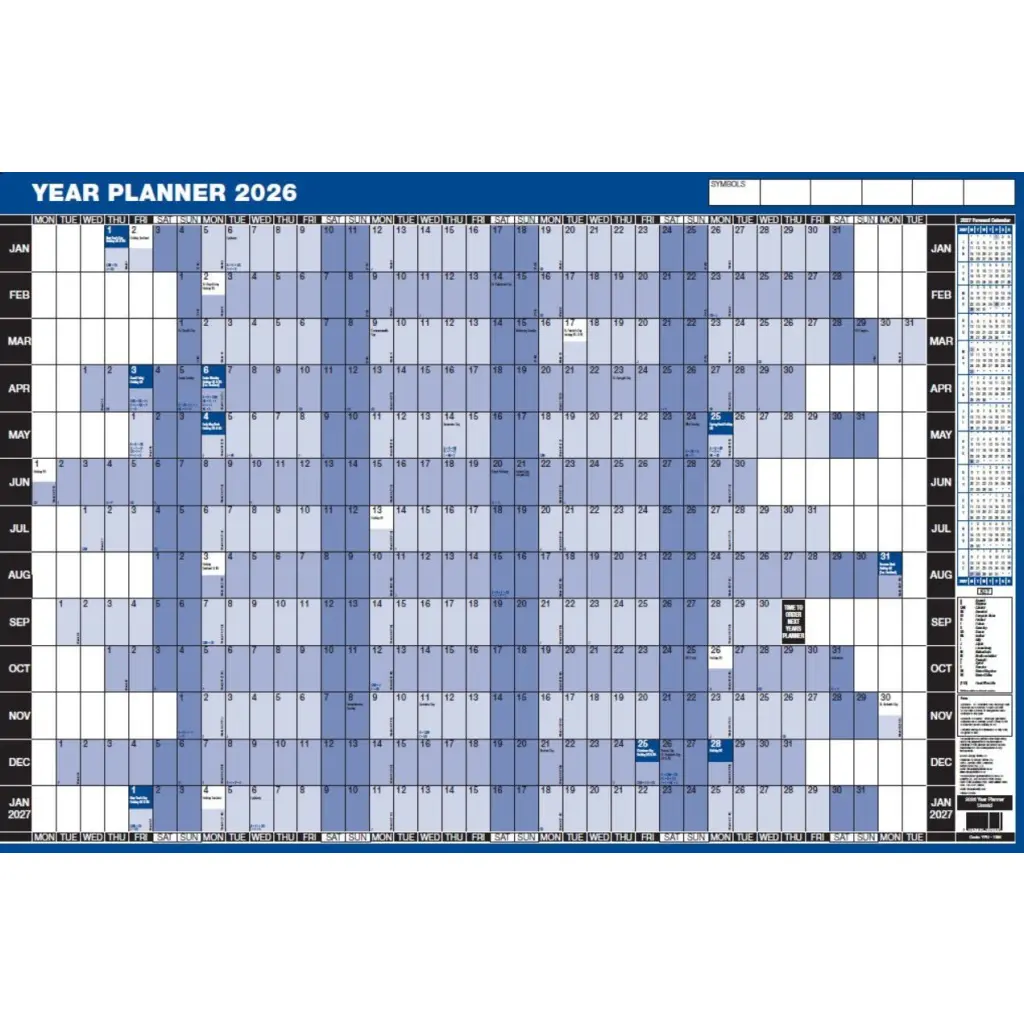 ValueX Year Planner Unmounted 2026 - YPU